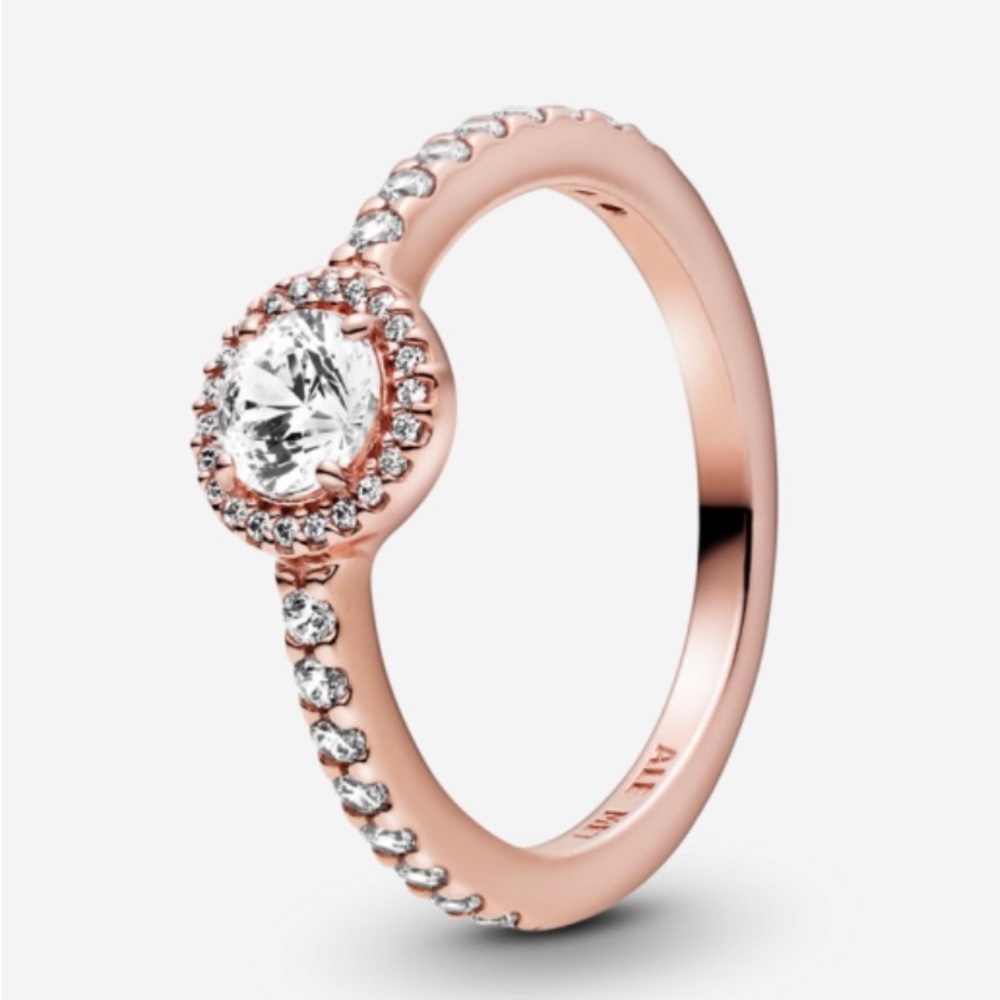 New Pandora ROSE Classic Sparkle Halo Ring